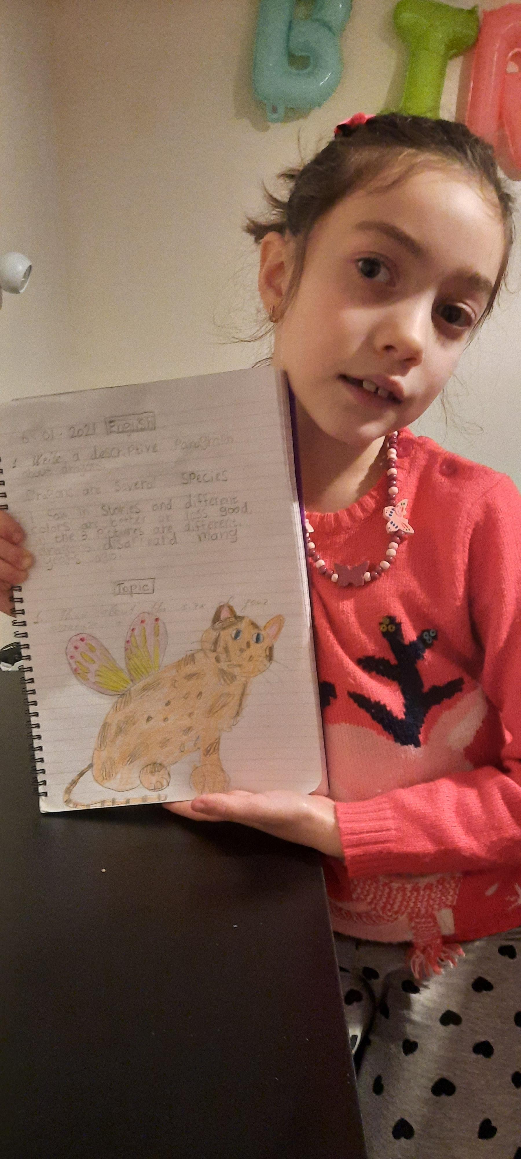 Valeria (3TW) has created a cute dragon.
